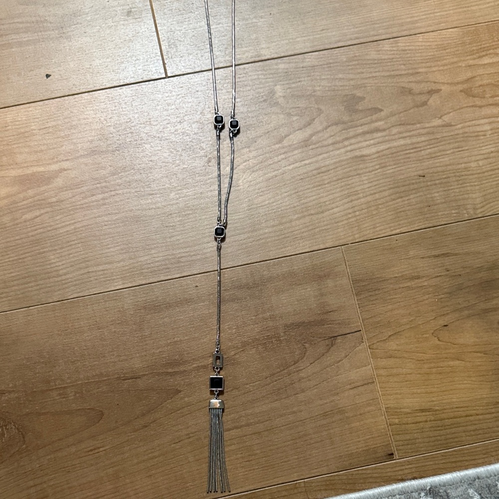 Silver Tassel Necklace